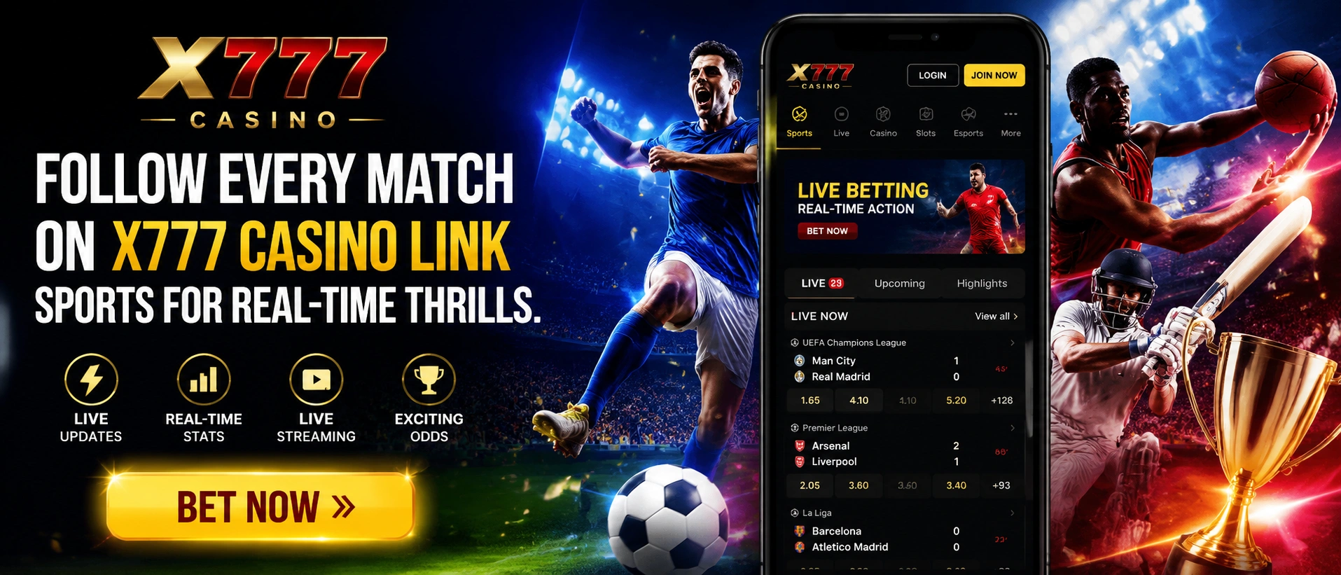 Sports market view on 777-PHP